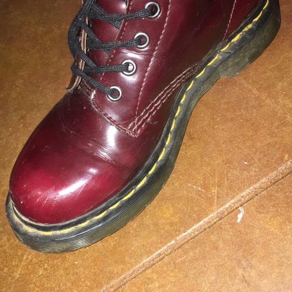 Maroon Dr. Martens - Picture 6 of 8